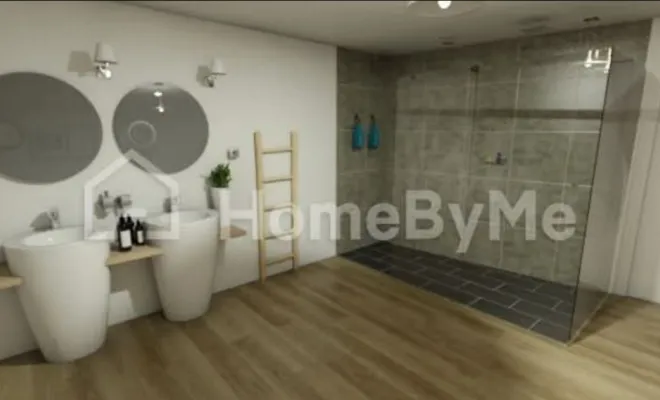 Rénovation de salle de bain d'une maison ancienne à Isques