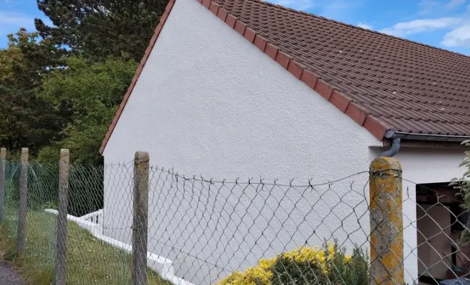 Rénovation d'une façade de maison ancienne à Saint-Étienne-au-Mont, Boulogne-sur-Mer, MGT Peinture