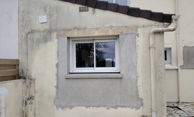 Rénovation de façade dégradée à Réty , Boulogne-sur-Mer, MGT Peinture