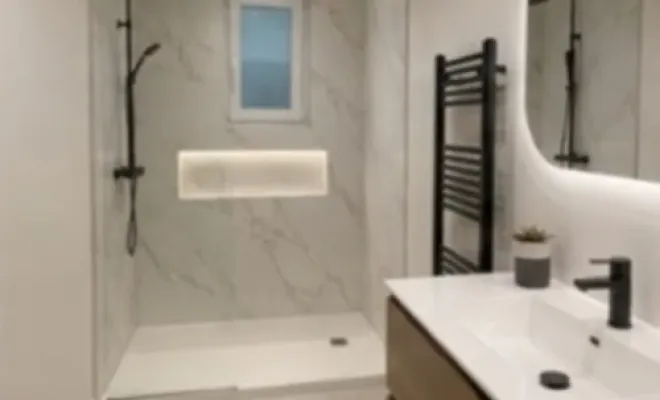 Rénovation complète d'une salle de bain sur Wimereux, Boulogne-sur-Mer, MGT Peinture